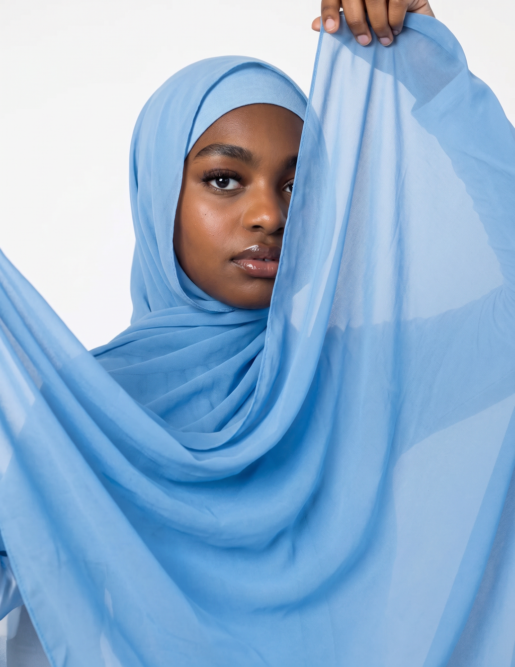 Coastal Blue Chiffon Hijab