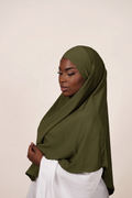 Olive Noir  Luxury Crystal Hemp Khimar