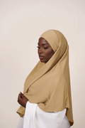 Golden Sand Luxury Crystal Hemp Khimar