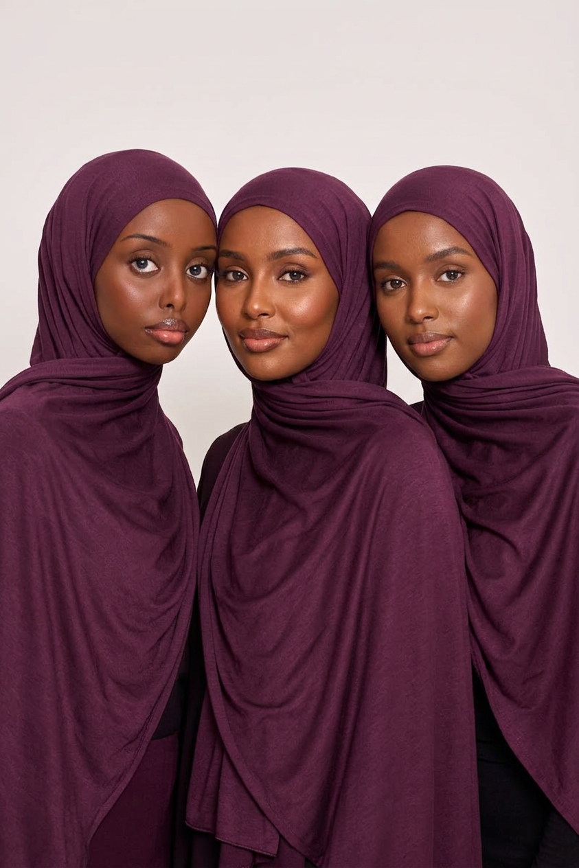Aubergine Royale Jersey Hijab