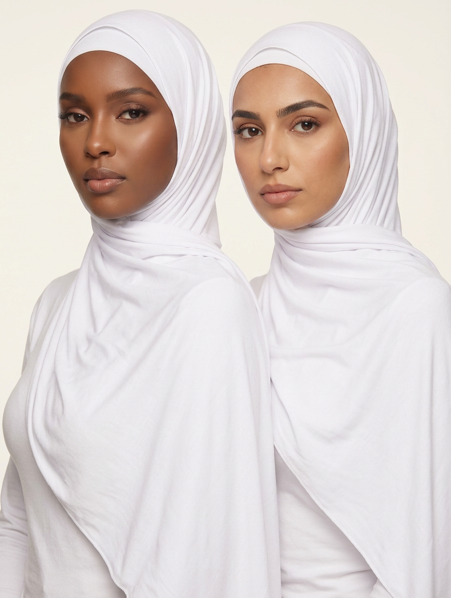 Porcelain Lumière Jersey Hijab