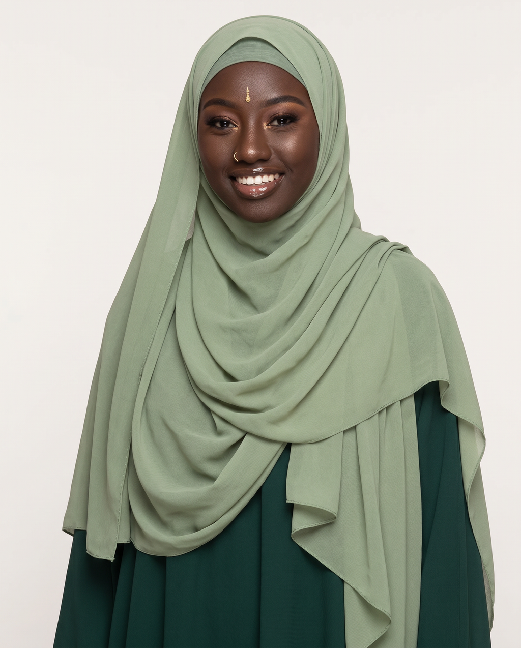 Pistachio Sage Chiffon Hijab