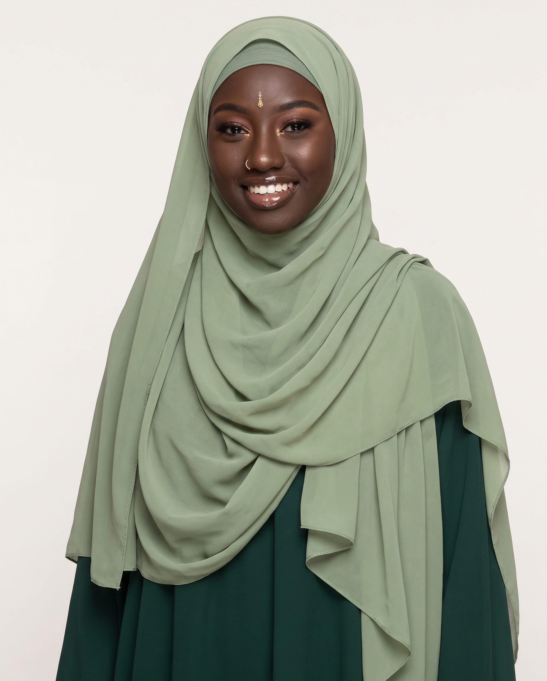 Pistachio Sage Chiffon Hijab