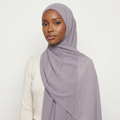 Moonstone Ash Chiffon Hijab