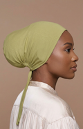 Olive Noir Silk-Lined Undercap