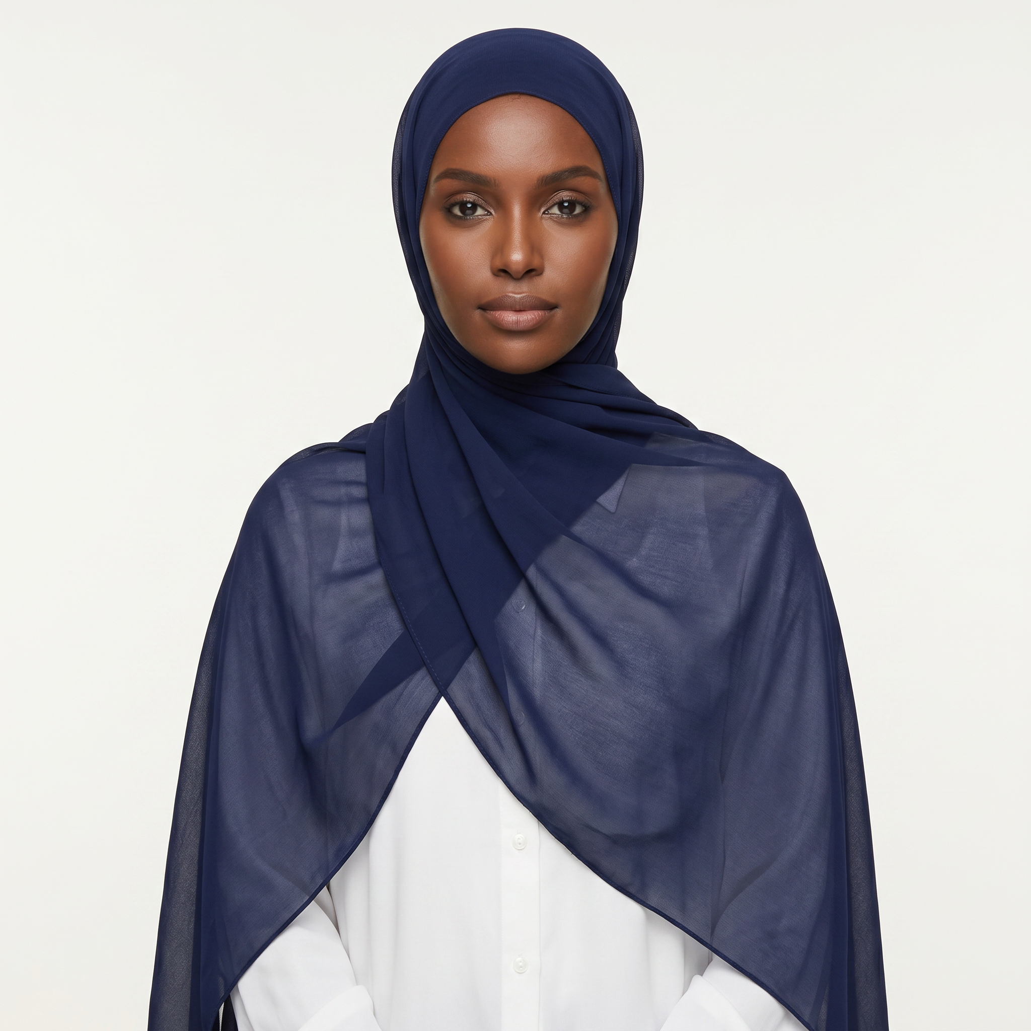 Monaco Bleu Chiffon Hijab
