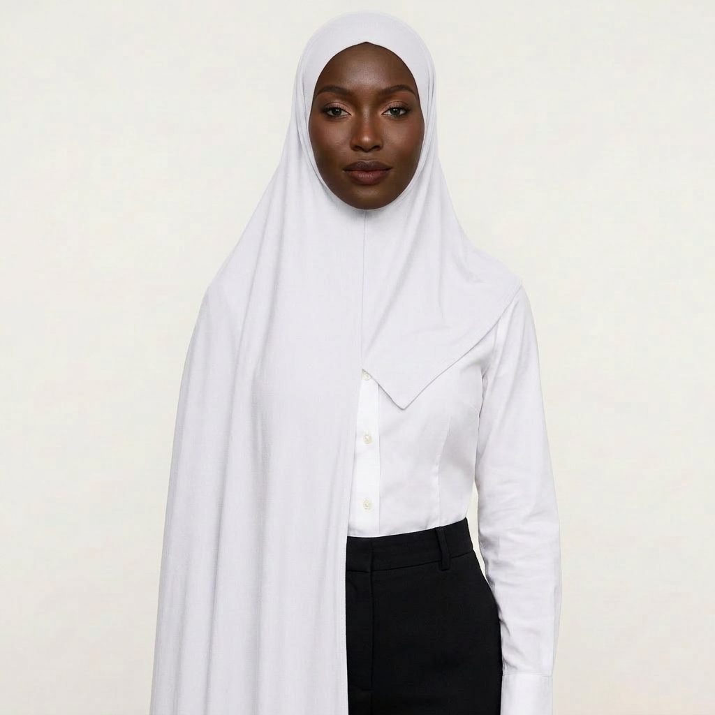 Ivory Veil Instant Hijab