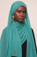 Ocean Jade Chiffon Hijab
