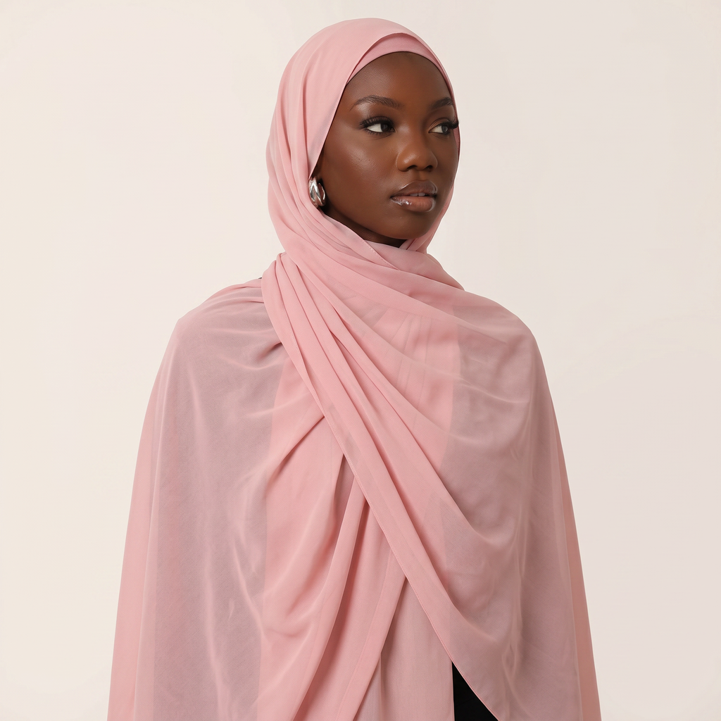 Ballet Rose Chiffon Hijab