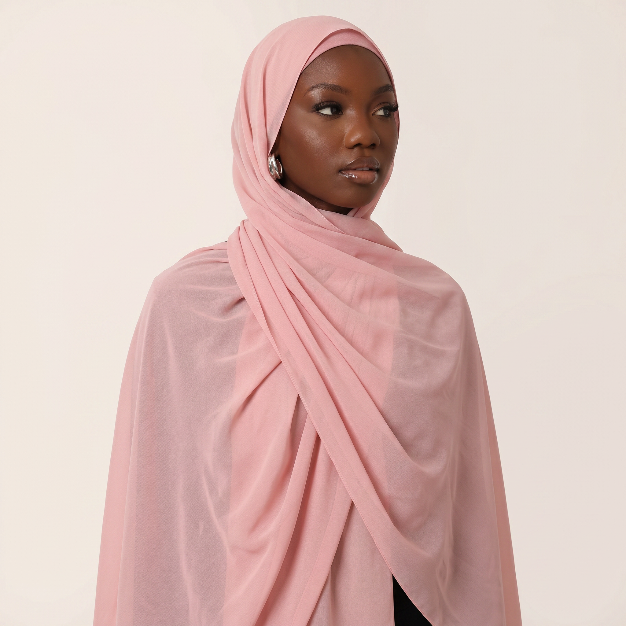 Ballet Rose Chiffon Hijab