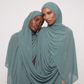 Eucalyptus Silk Chiffon Hijab