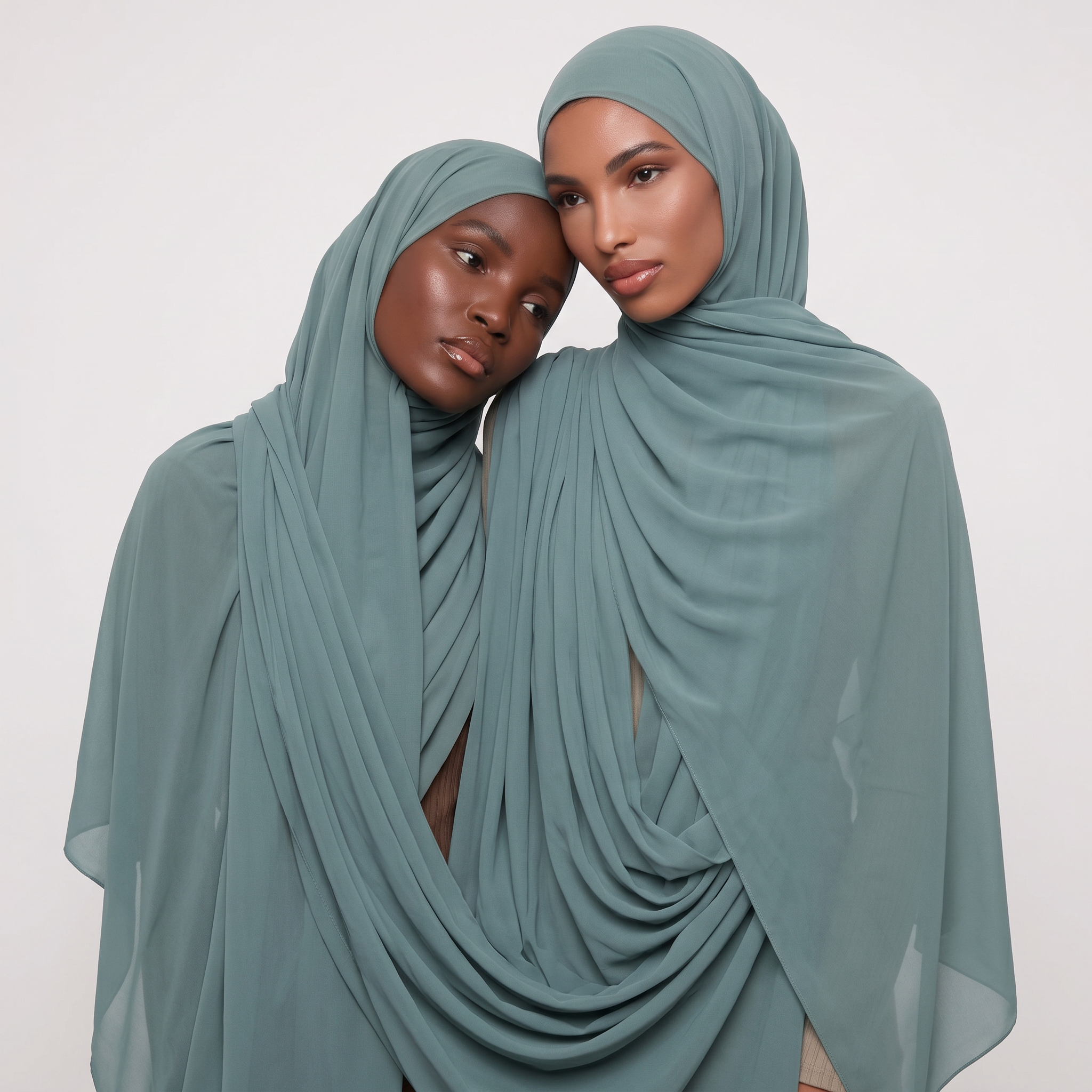 Eucalyptus Silk Chiffon Hijab