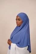 Azure Veil Luxury Crystal Hemp Khimar