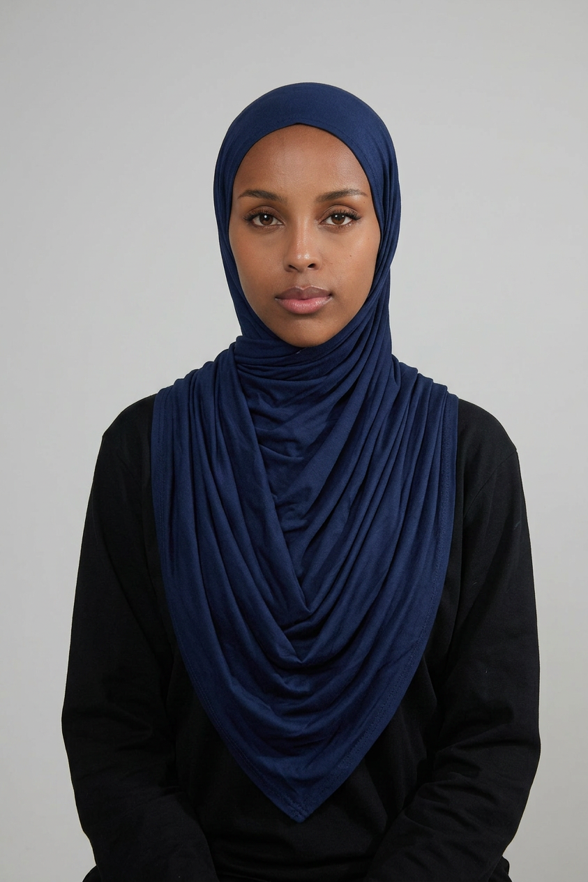 Midnight Navy Jersey Hijab