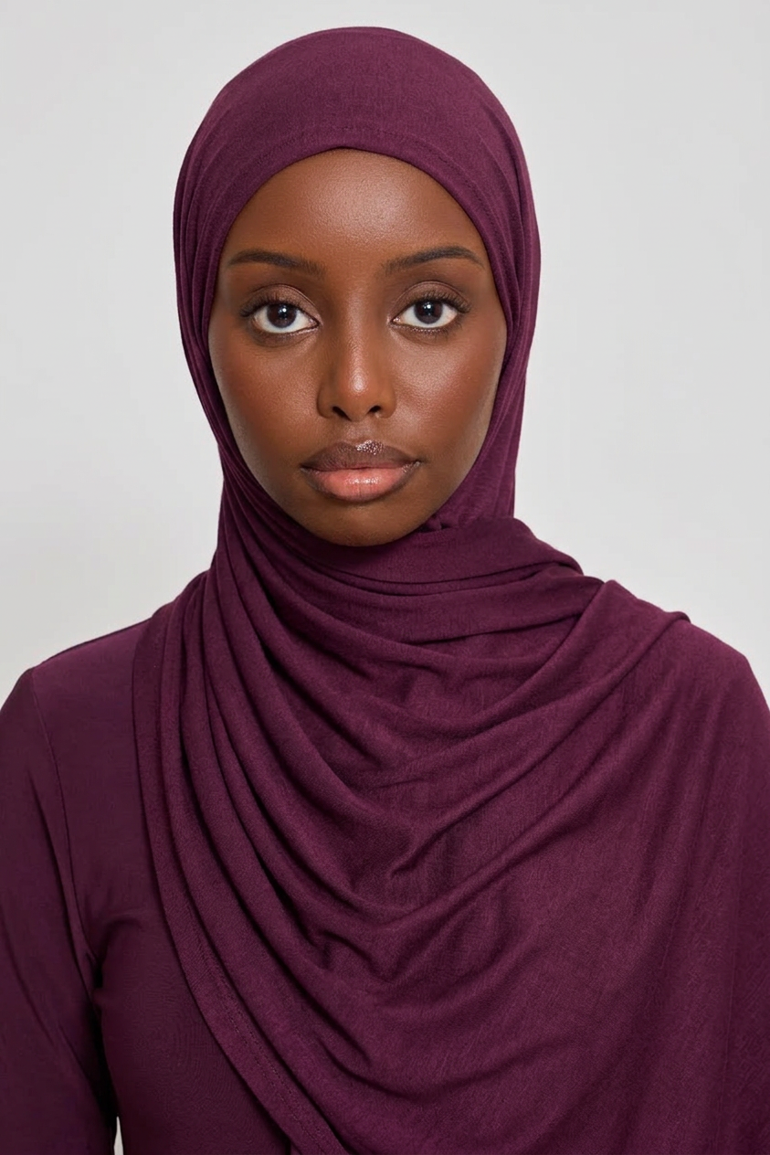 Aubergine Royale Jersey Hijab