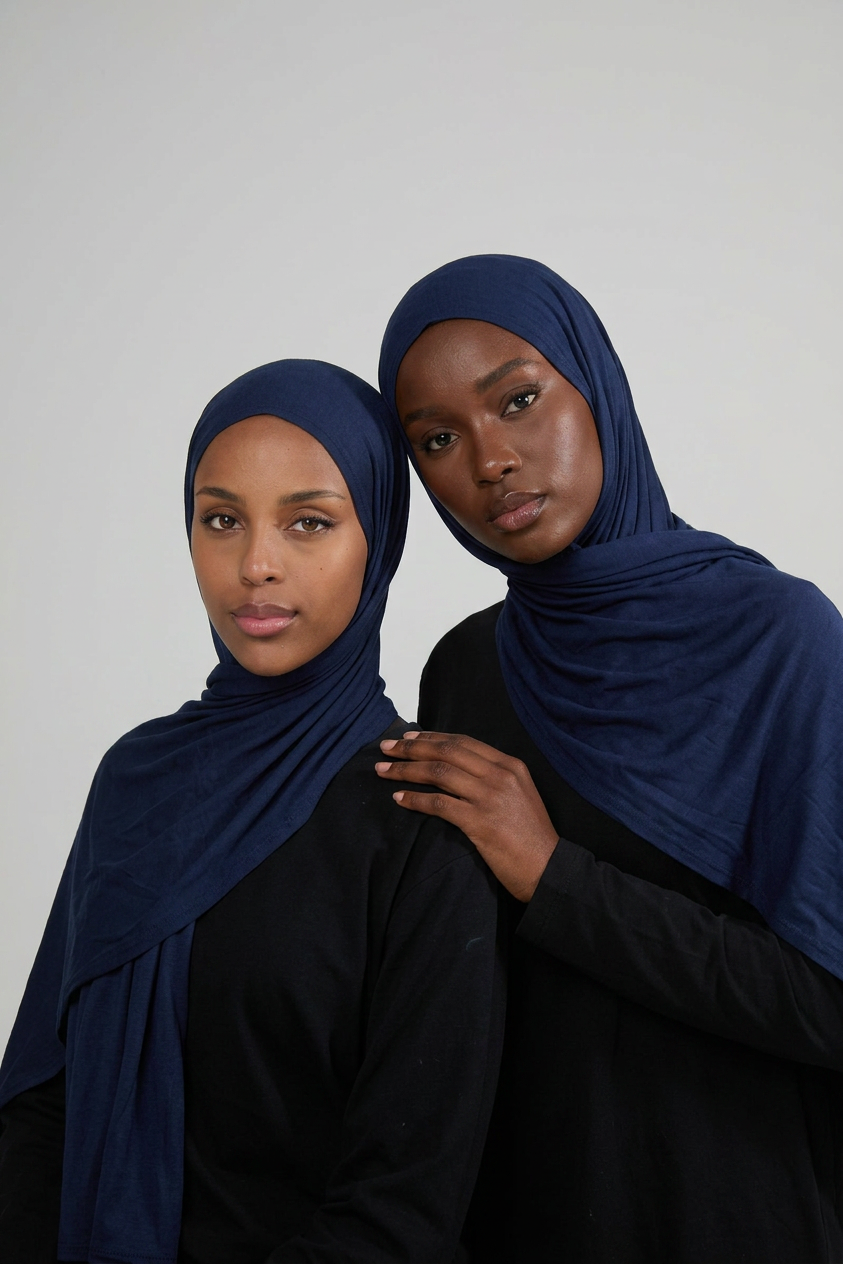 Midnight Navy Jersey Hijab