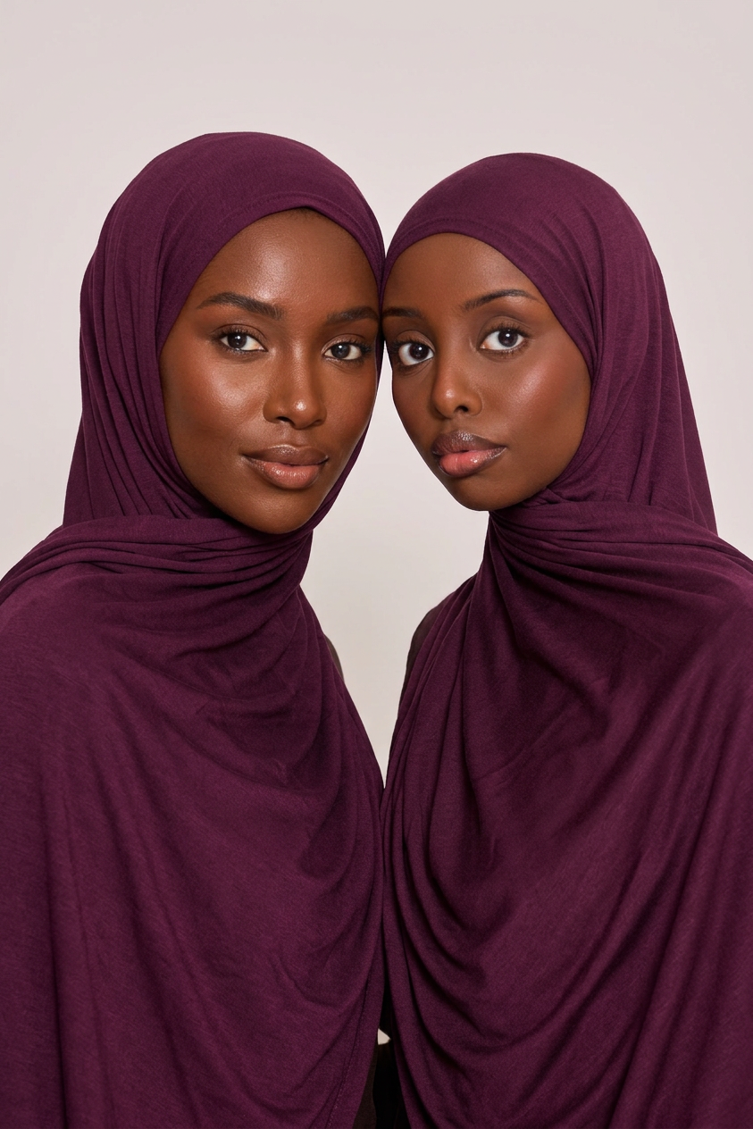 Aubergine Royale Jersey Hijab