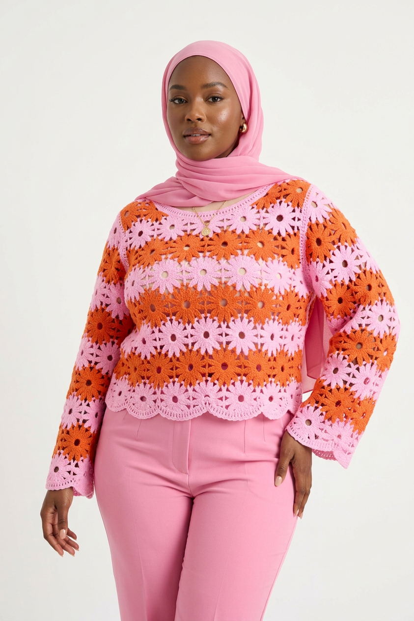 Petal Bloom Knit Sweater