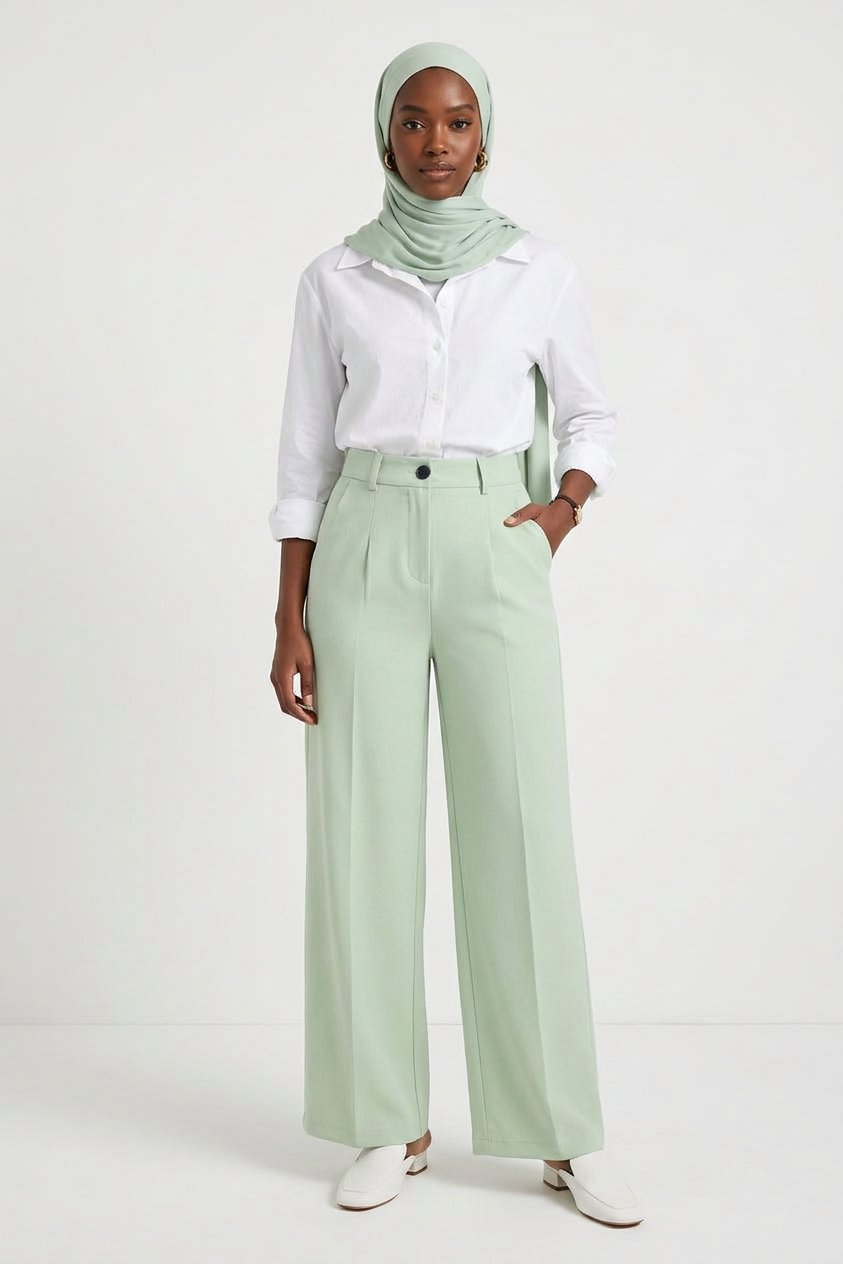 The Tailored Wide-Leg Pants