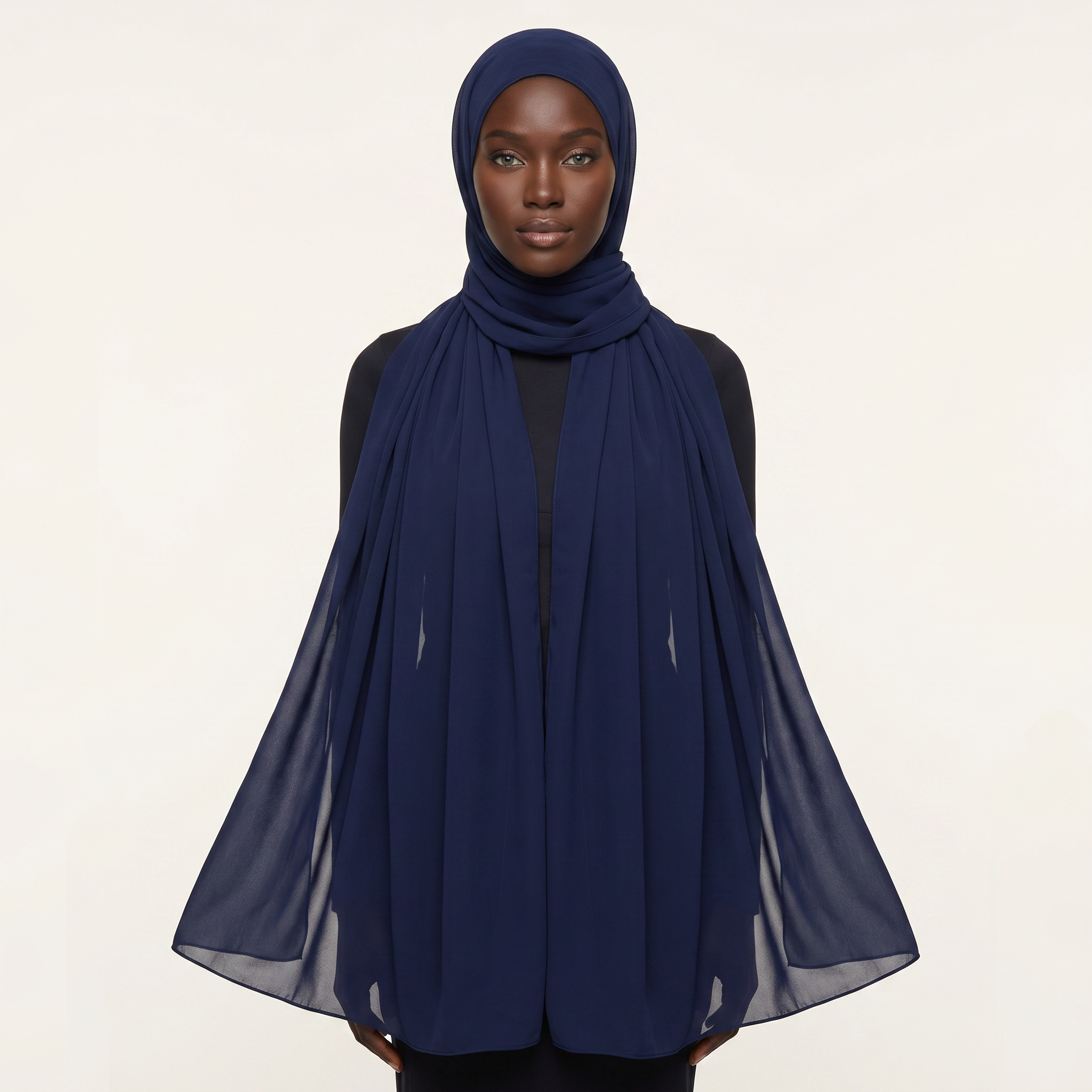 Monaco Bleu Chiffon Hijab