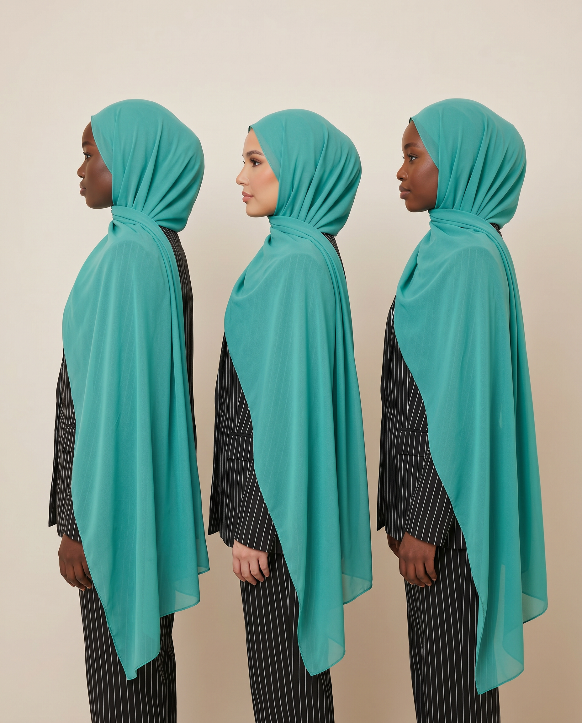 Ocean Jade Chiffon Hijab