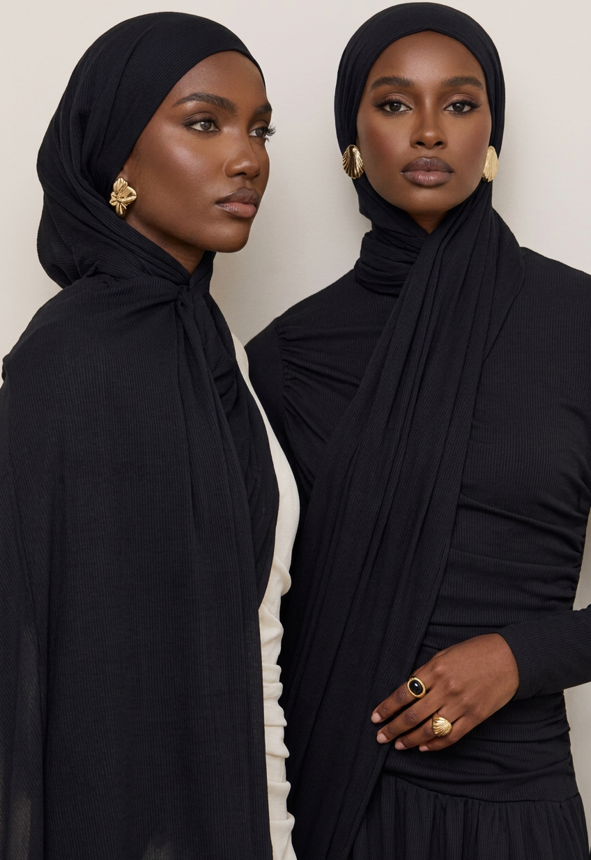 Noir Essence Jersey Hijab