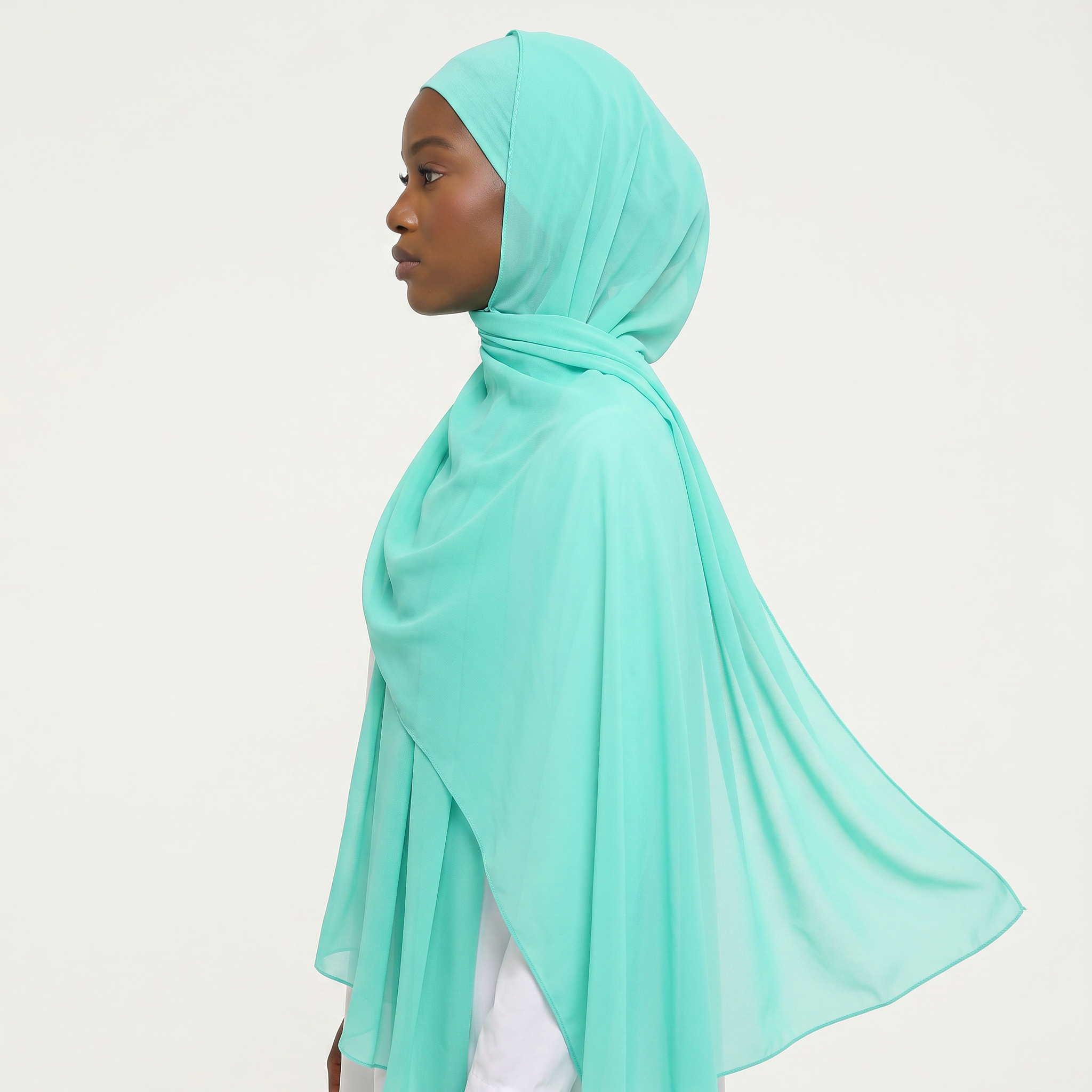 Amalfi Aqua Chiffon Hijab