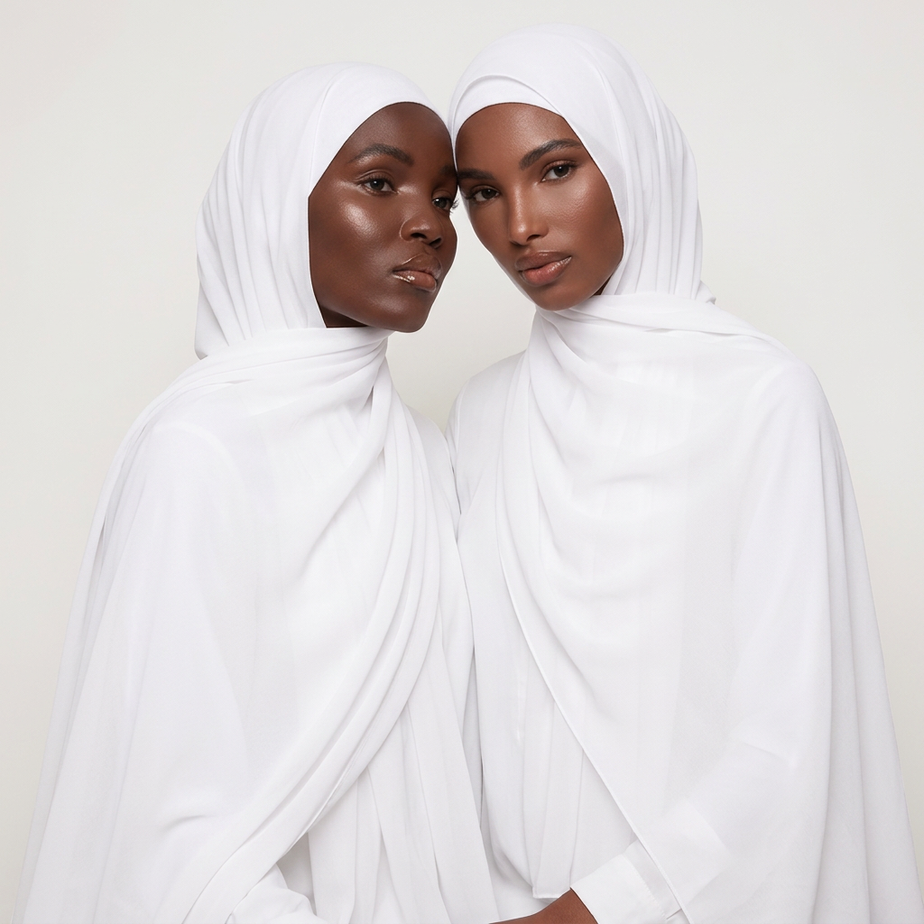 Blanc Luxe Chiffon Hijab