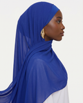 Cobalt Chiffon Hijab