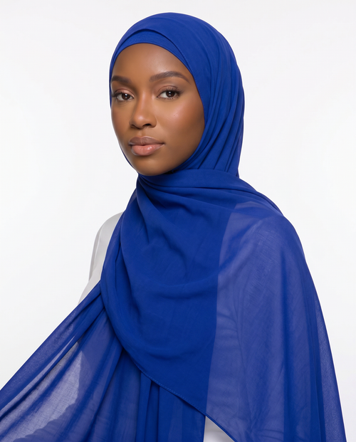 Cobalt Chiffon Hijab