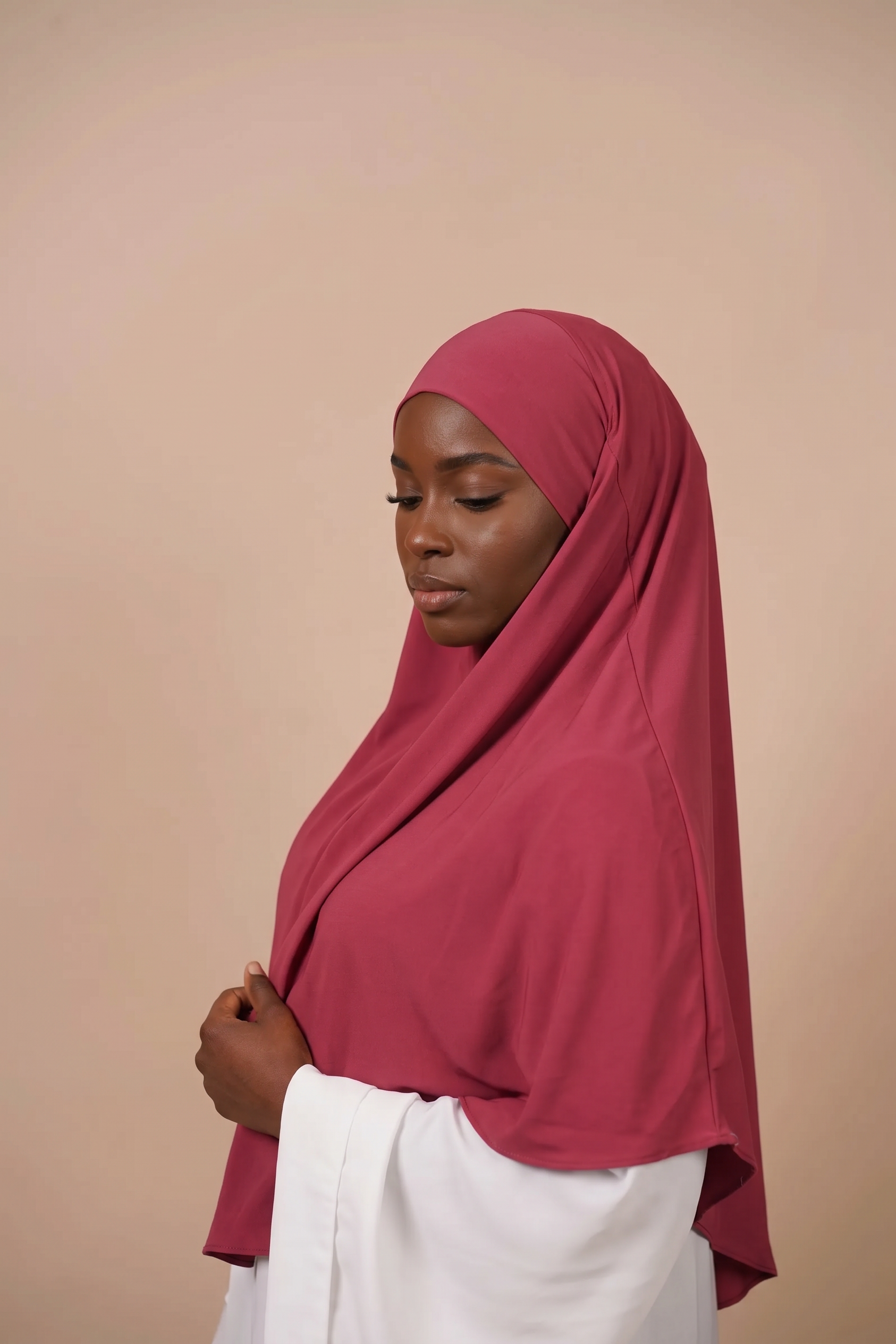 Velvet Rose  Luxury Crystal Hemp Khimar
