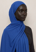 Sapphire Bleu Jersey Hijab