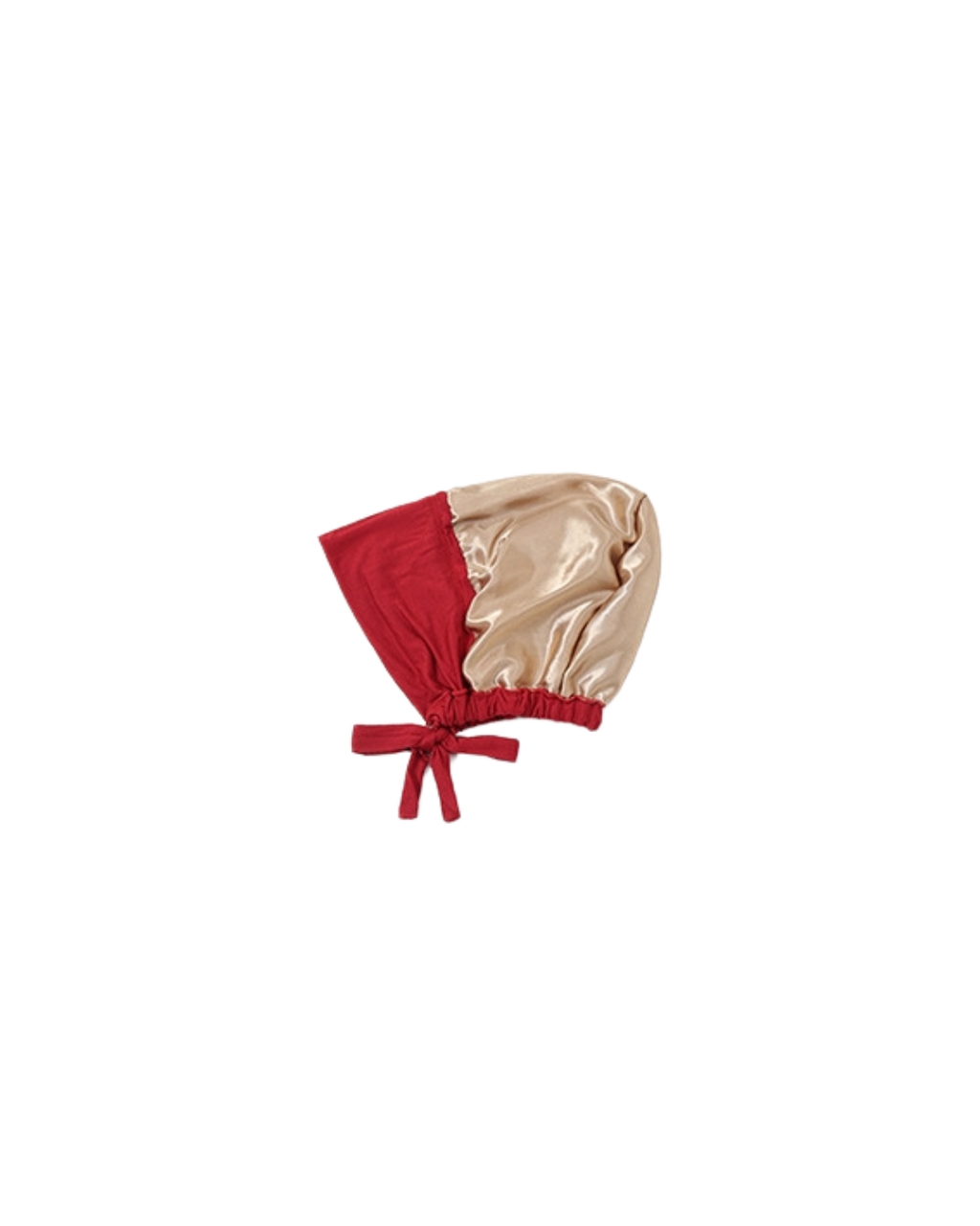 Crimson Veil Silk-Lined Undercap